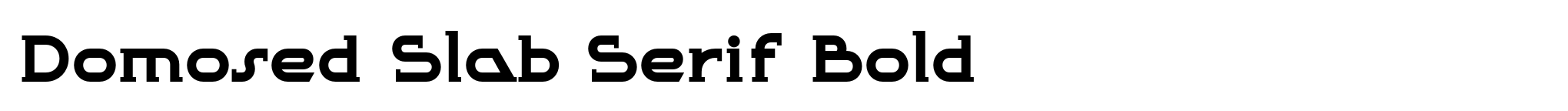 Domosed Slab Serif Bold image